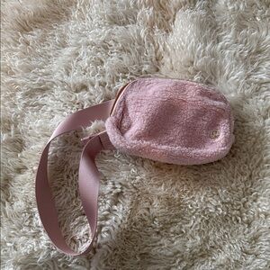 Pink Fuzzy Lululemon Crossbody Bag